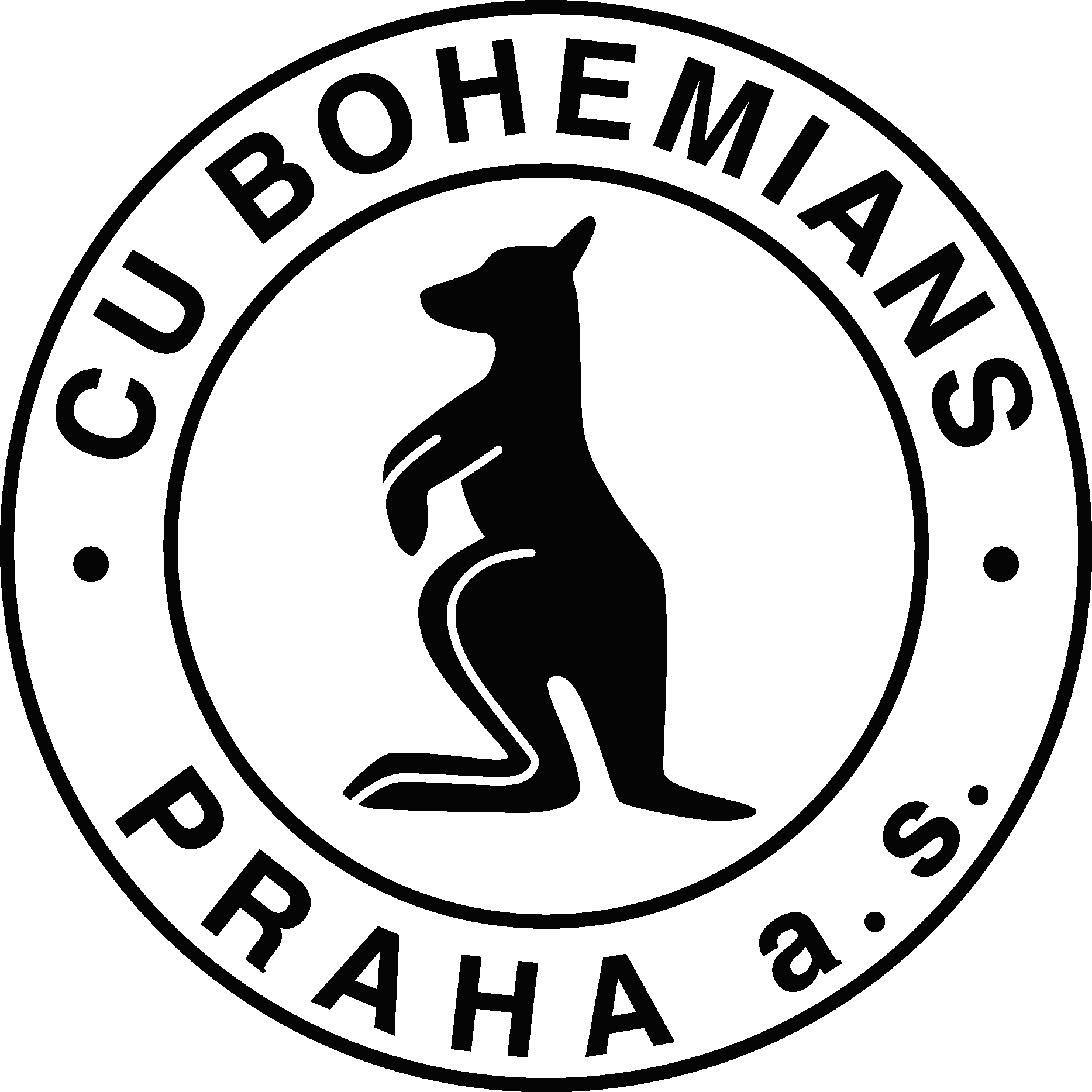 CU Bohemians 90's Black Logo Vector Logo